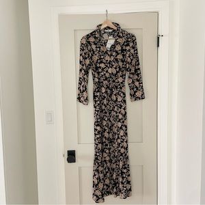 Mango Floral Shirt Dress